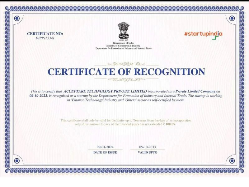 DPIIT Recognized Startup